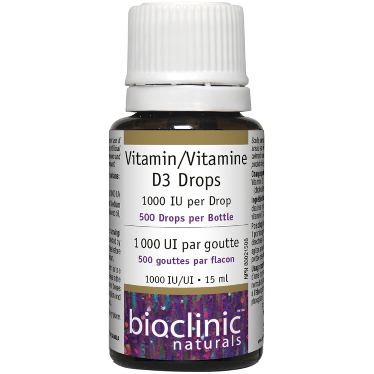 Bioclinic Naturals Vitamin D3 Drops 1000 IU