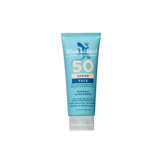 Blue Lizard Sunscreen Lotion Sheer Face SPF 50