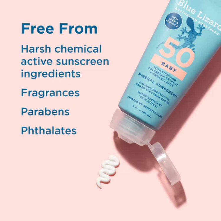 Blue Lizard Baby Mineral SPF 50 Sunscreen Lotion