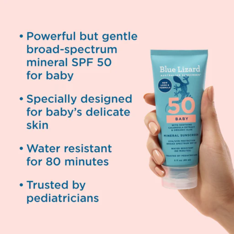 Blue Lizard Baby Mineral SPF 50 Sunscreen Lotion