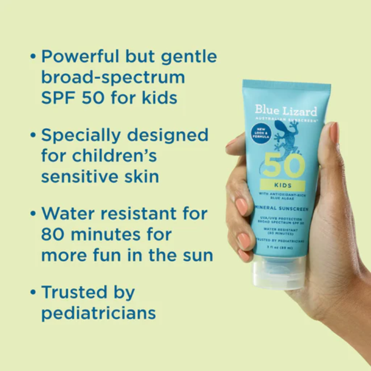 Blue Lizard Sunscreen SPF 50 Kids Lotion