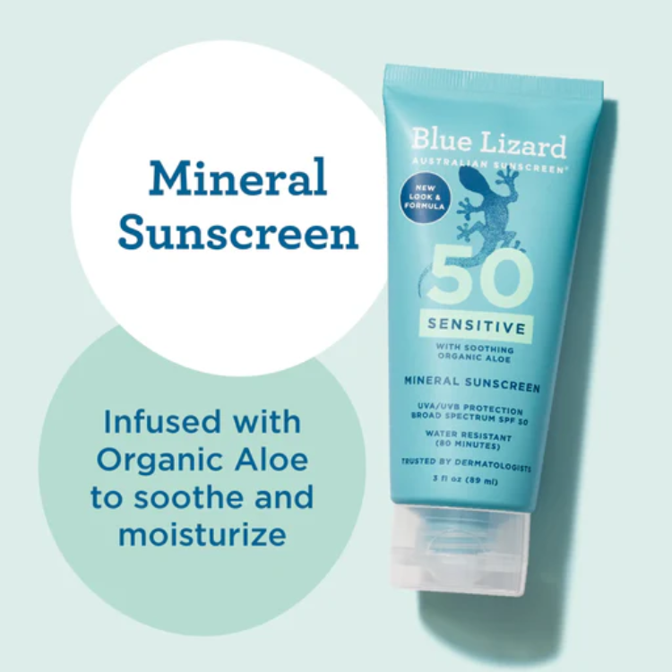Blue Lizard Sunscreen SPF 50 Sensitive Lotion