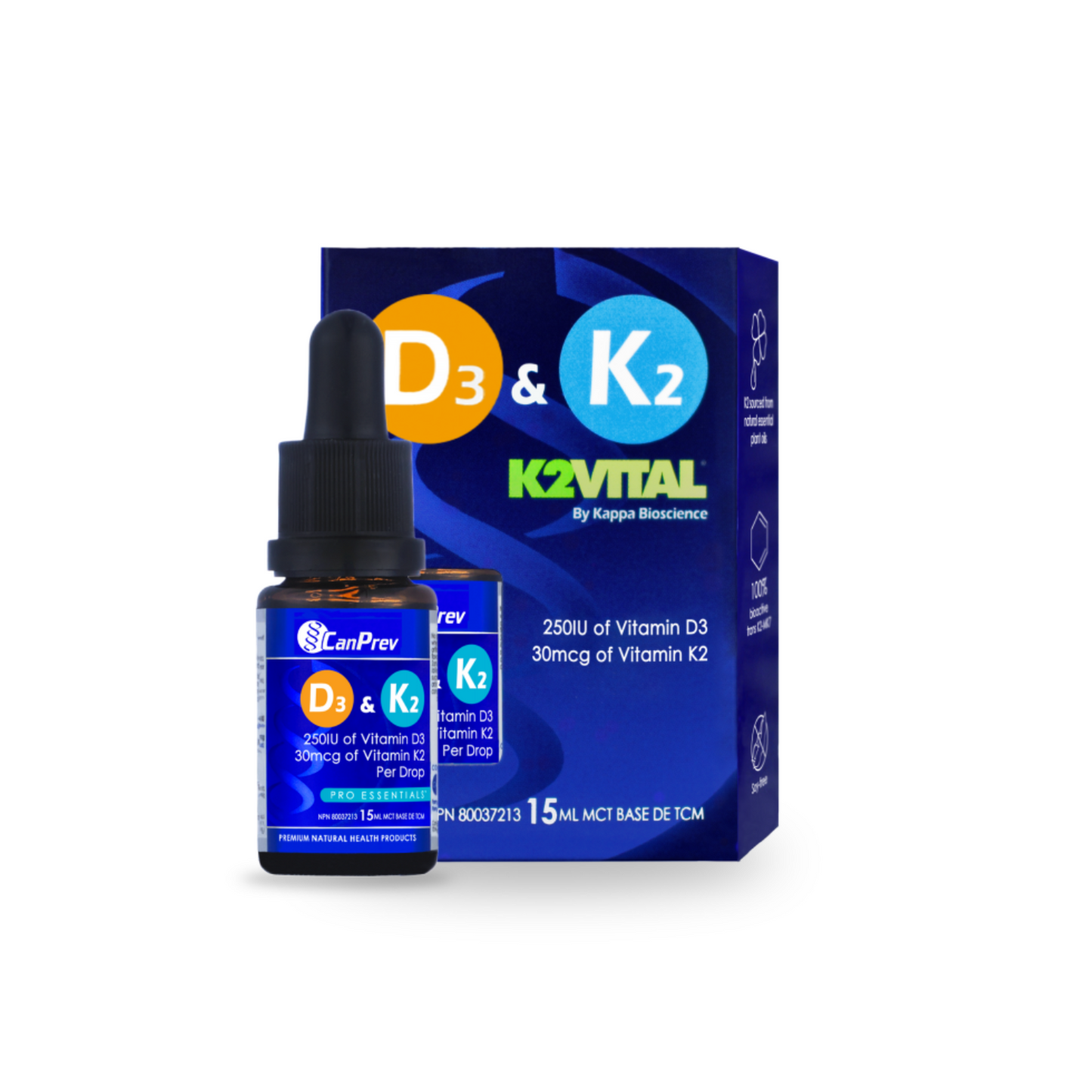 CanPrev D3 & K2 Drops - MCT base