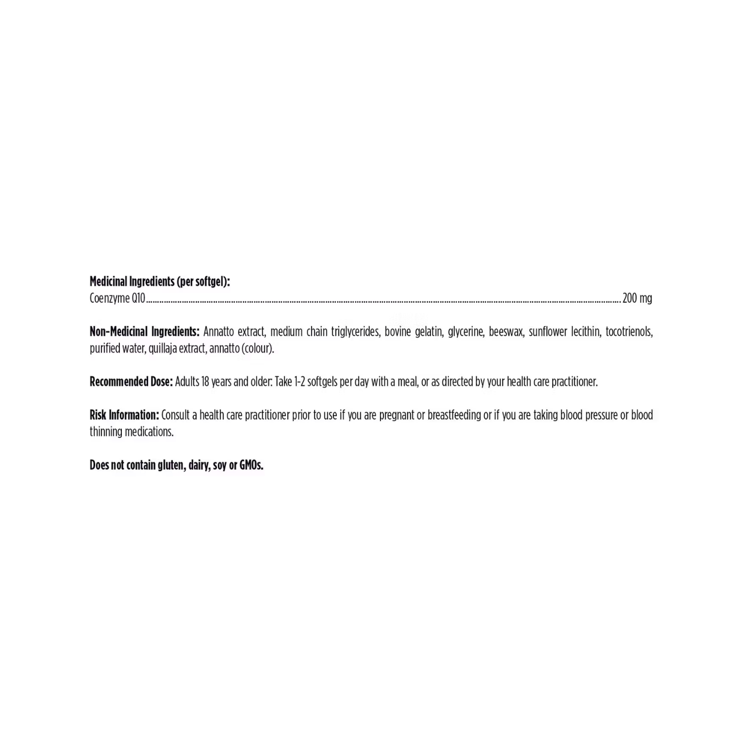 Designs for Health Q-Evail® 200 Synergy Ingredients List