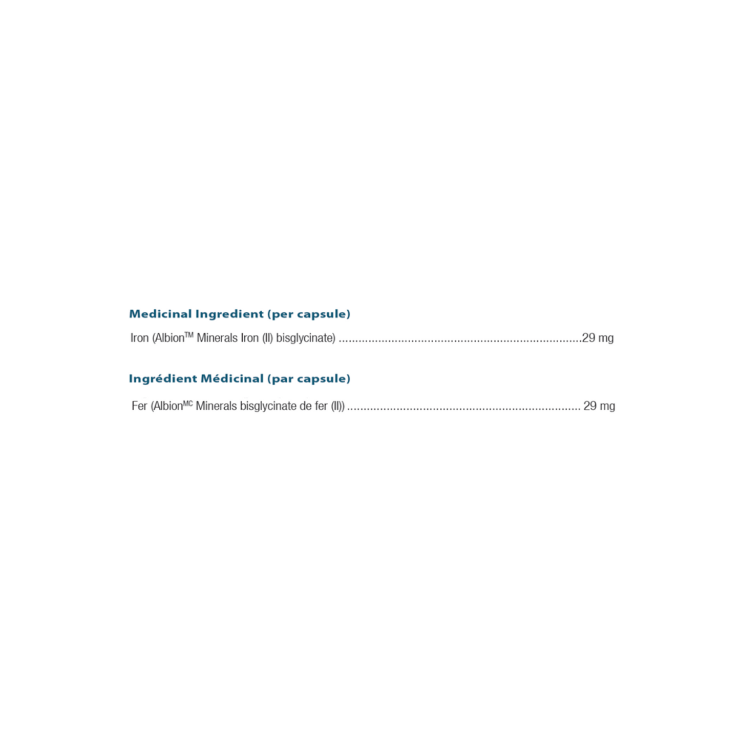Ortho Molecular Products Reacted Iron