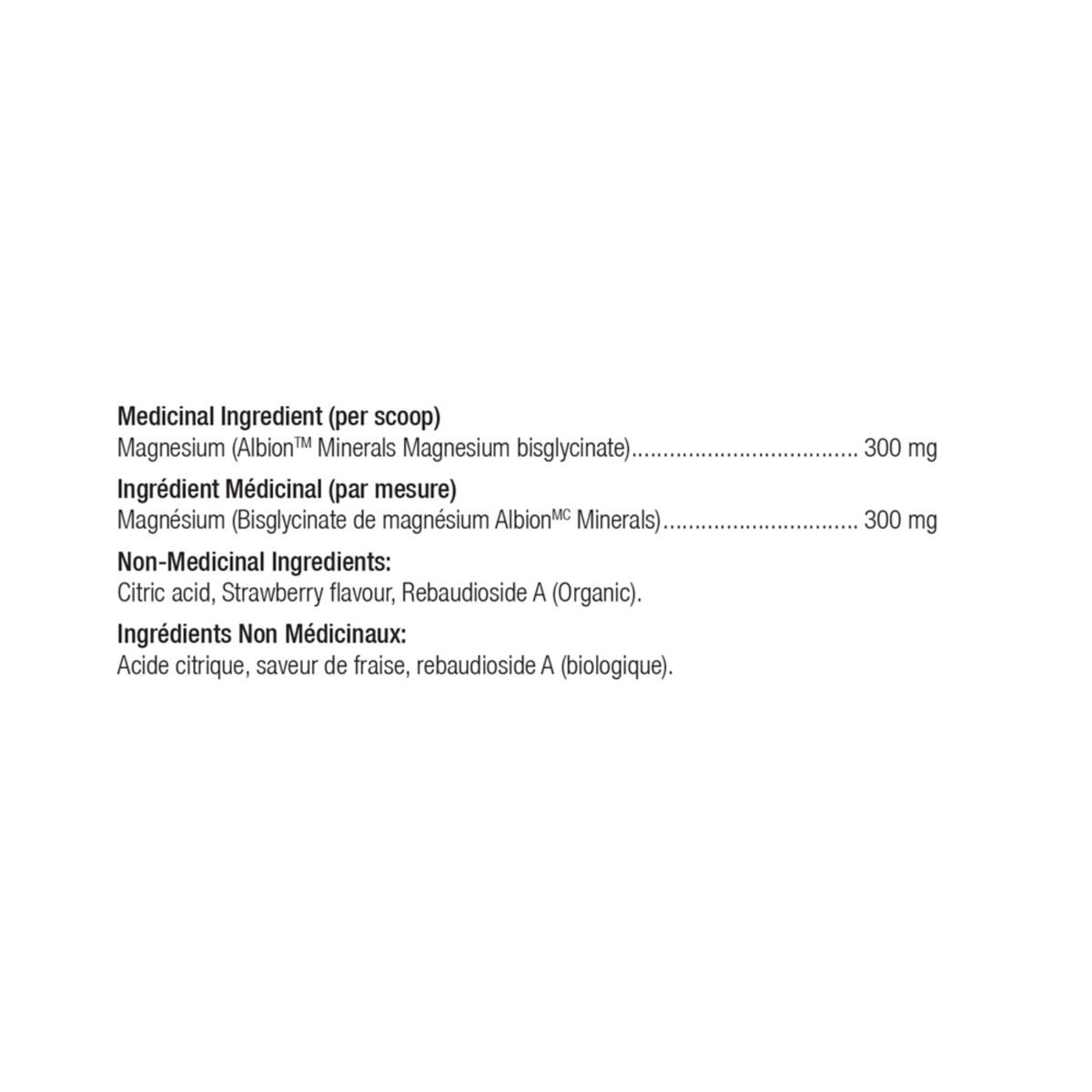 Ortho Molecular Products Reacted Magnesium Powder Ingredient List