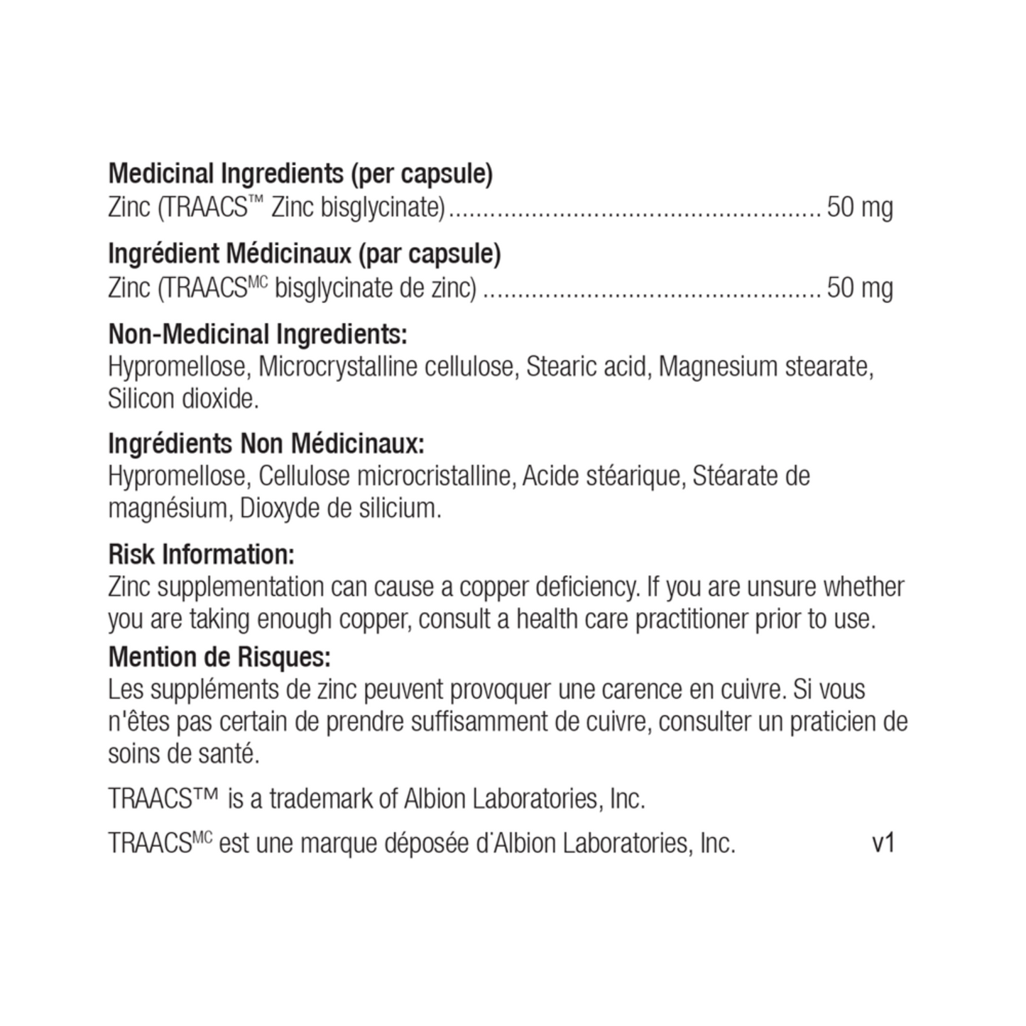 Ortho Molecular Products Reacted Zinc