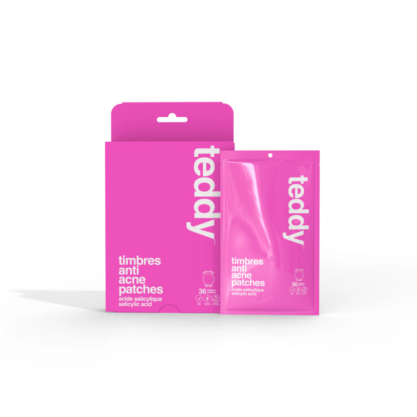 Sunny Teddy Pimple Patches with Salicylic Acid - 36 Transparent Dots