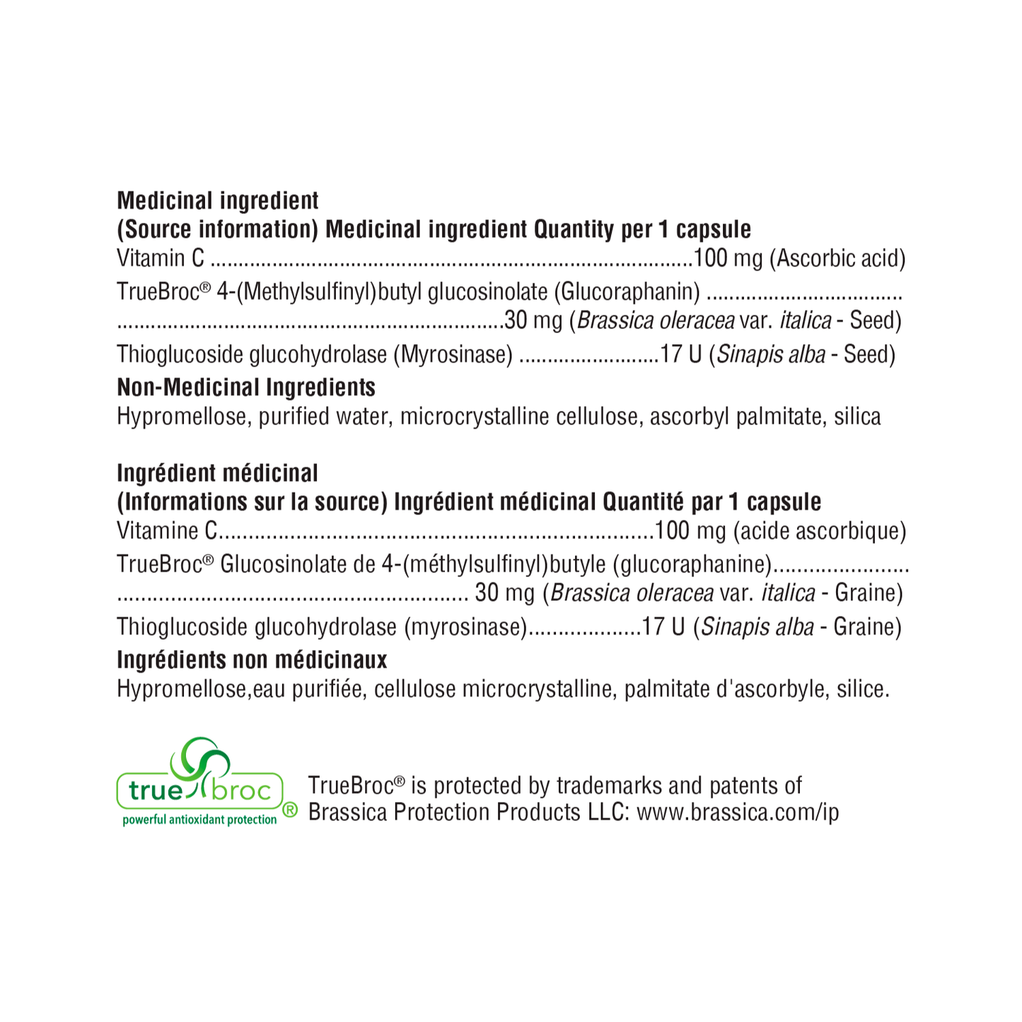 Xymogen Glucoraphanin Plus Myrosinase Ingredient List