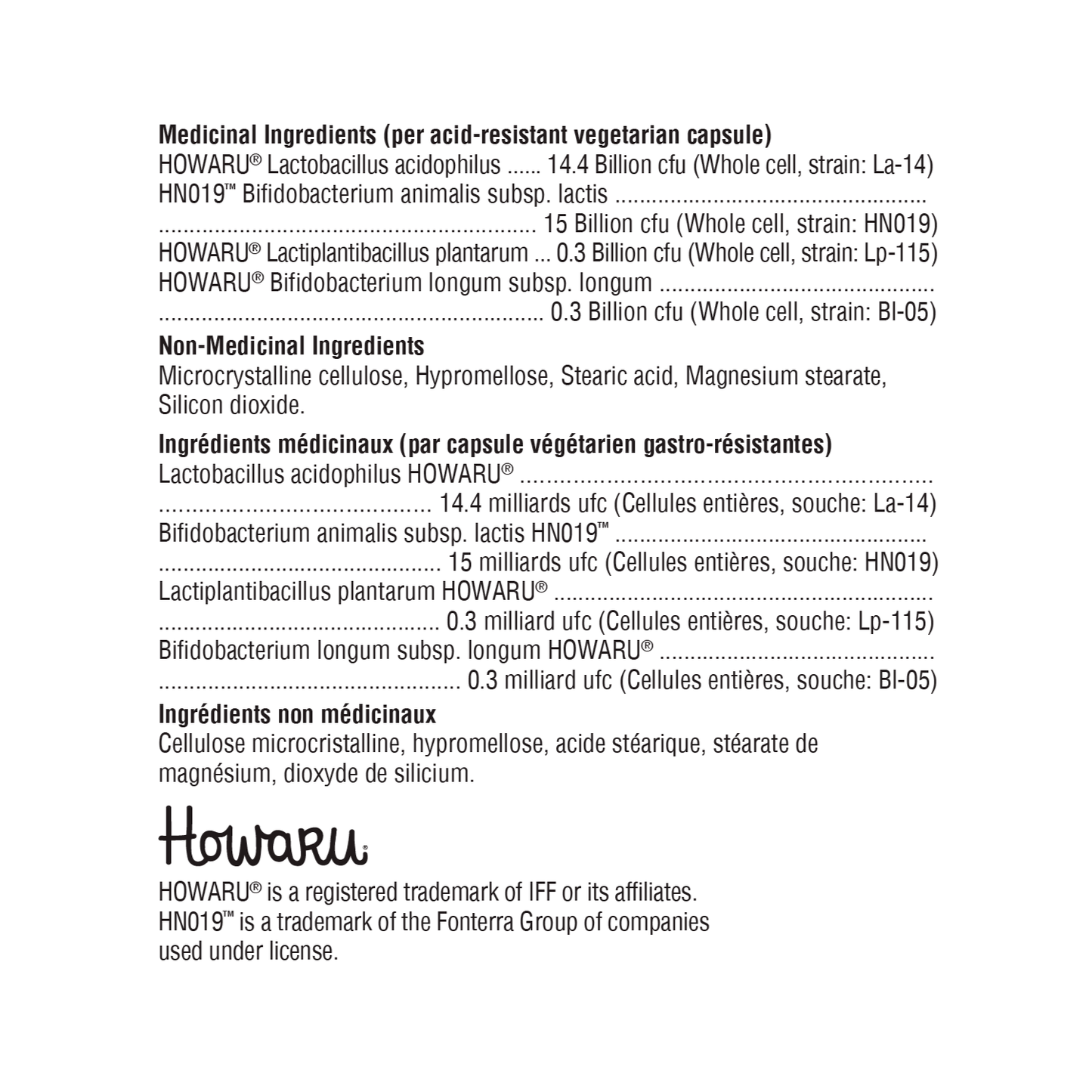Xymogen Probiotic 30B Ingredient List