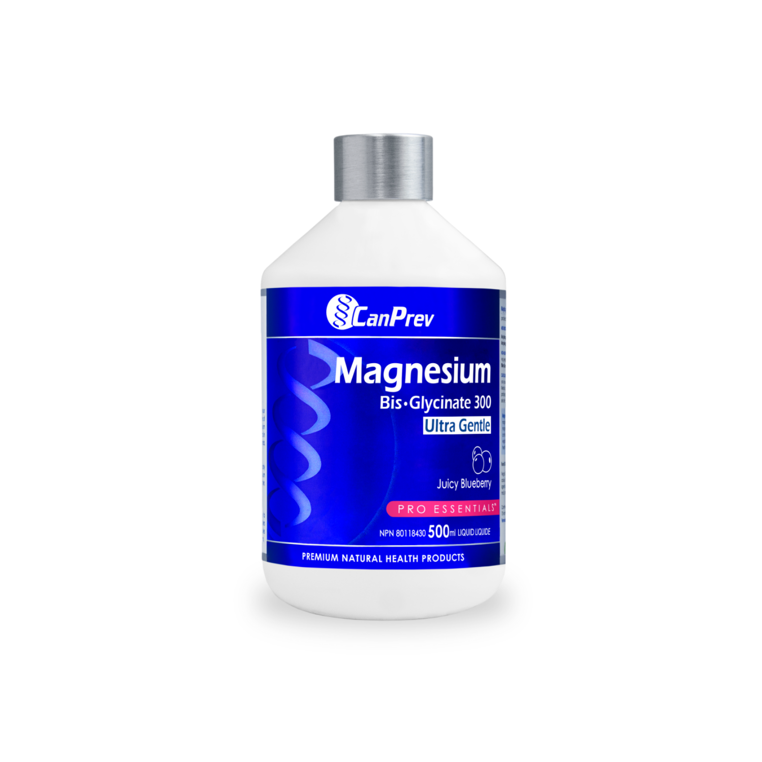 CanPrev Magnesium Bis·Glycinate 300 Ultra Gentle Liquid 500ml – Juicy Blueberry image 0