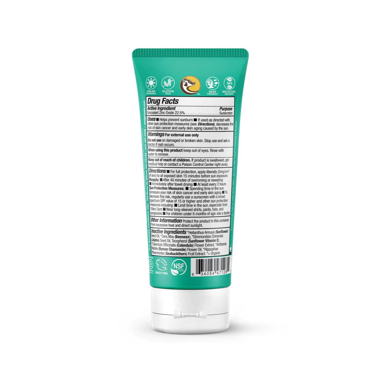Badger Baby Mineral Sunscreen Cream - SPF 40