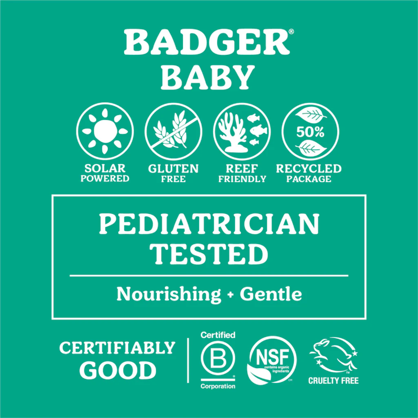 Badger Baby Mineral Sunscreen Cream - SPF 40