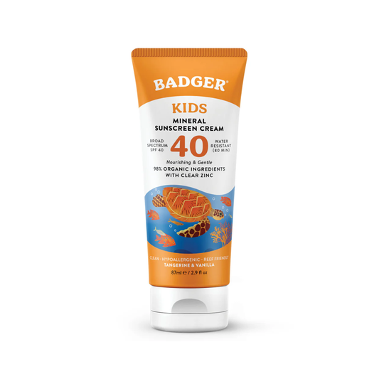 Badger Kids Mineral Sunscreen Cream - SPF 40