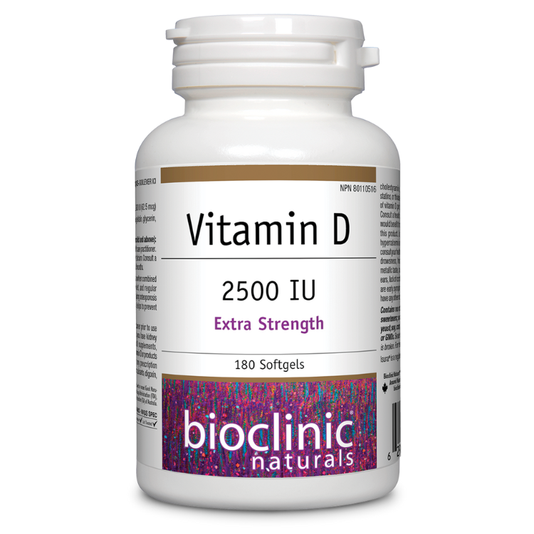 Bioclinic Naturals Vitamin D3 2500 IU
