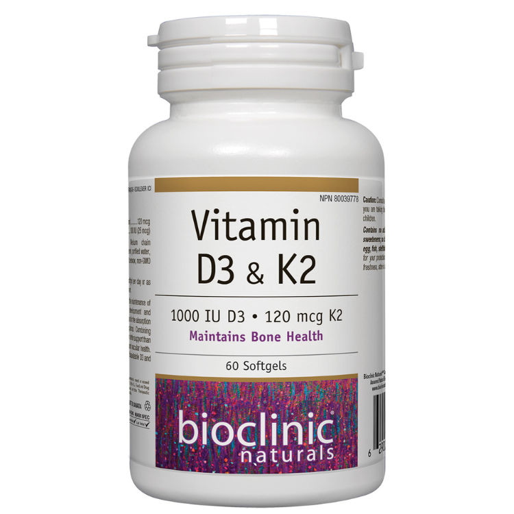 Bioclinic Naturals Vitamin D3 & K2