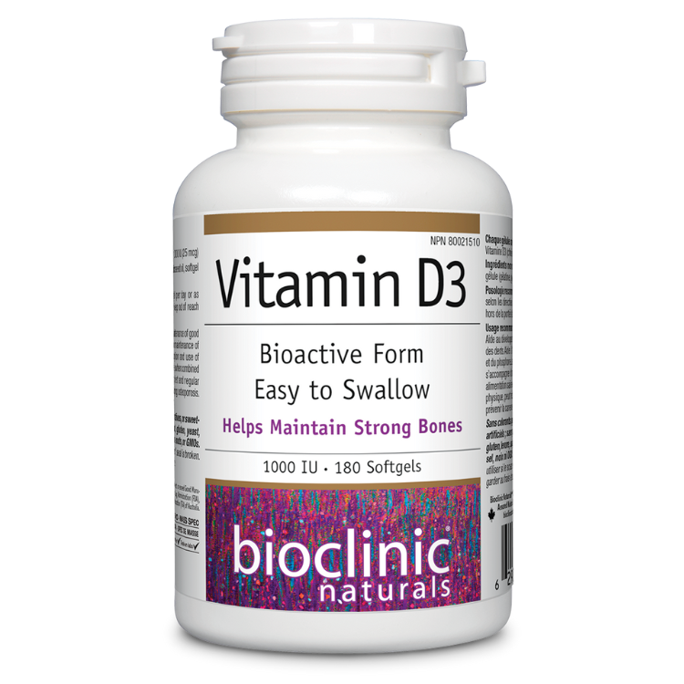 Bioclinic Naturals Vitamin D3 1000IU