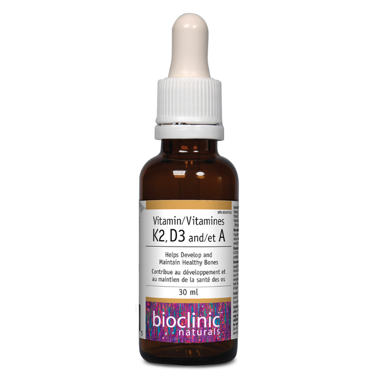 Bioclinic Naturals Vitamin K2, D3 and A