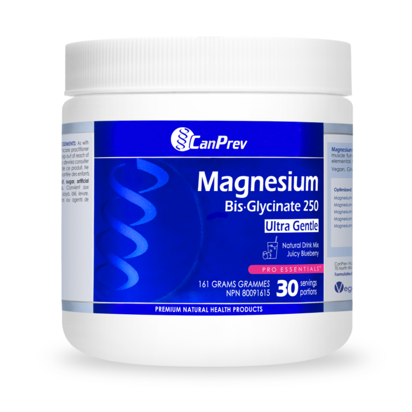 CanPrev Magnesium Bis·Glycinate - Drink Mix - Juicy Blueberry