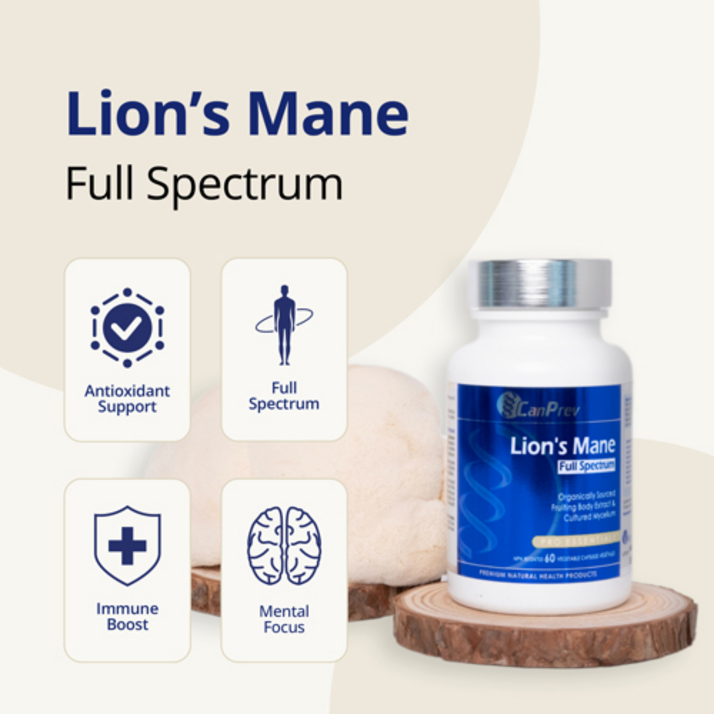 CanPrev Lion's Mane Full Spectrum
