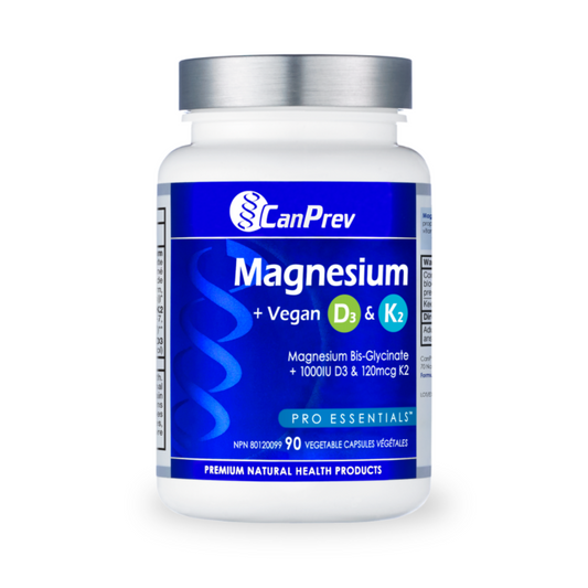 CanPrev Magnesium + Vegan D3 & K2