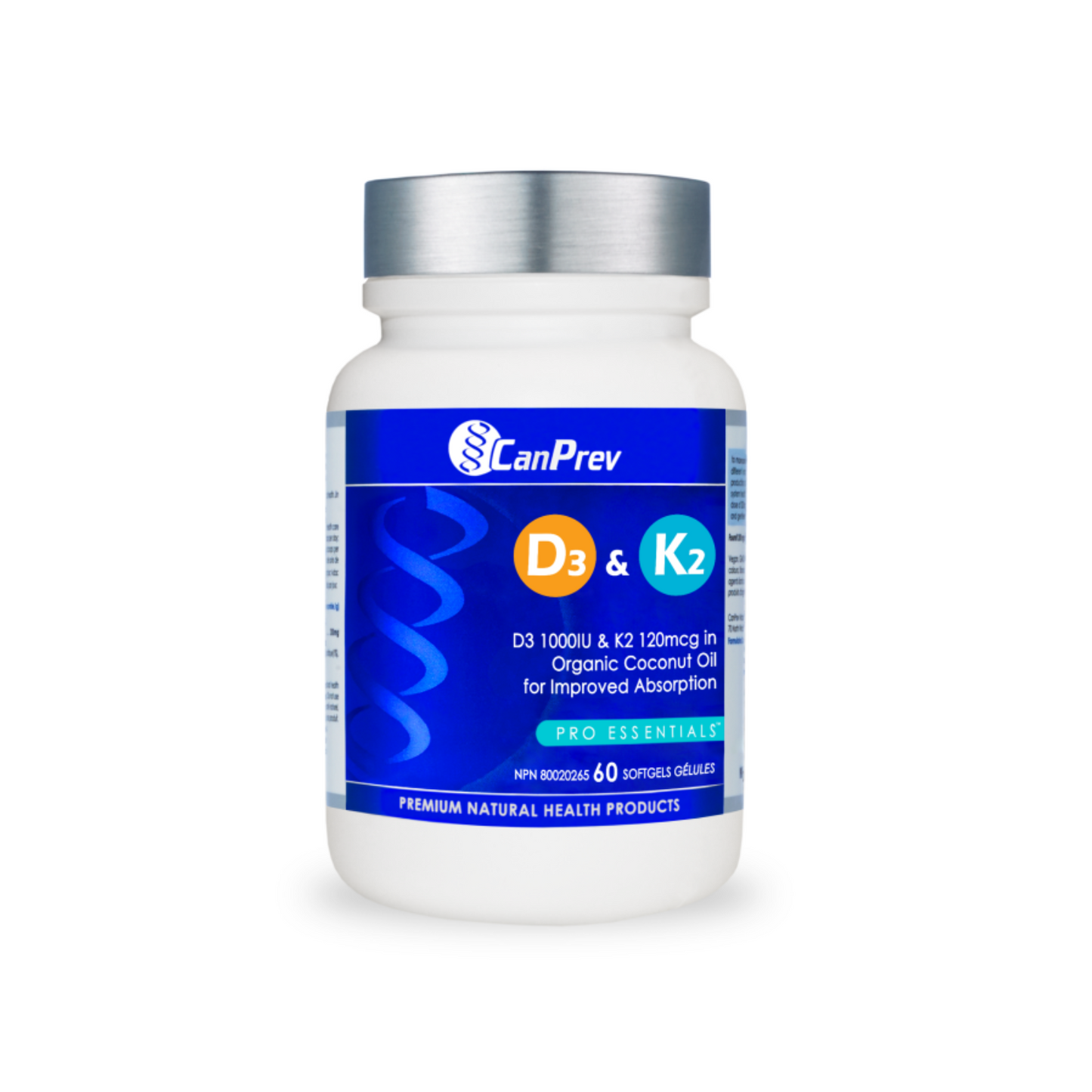 CanPrev D3 & K2 – Organic Coconut Oil