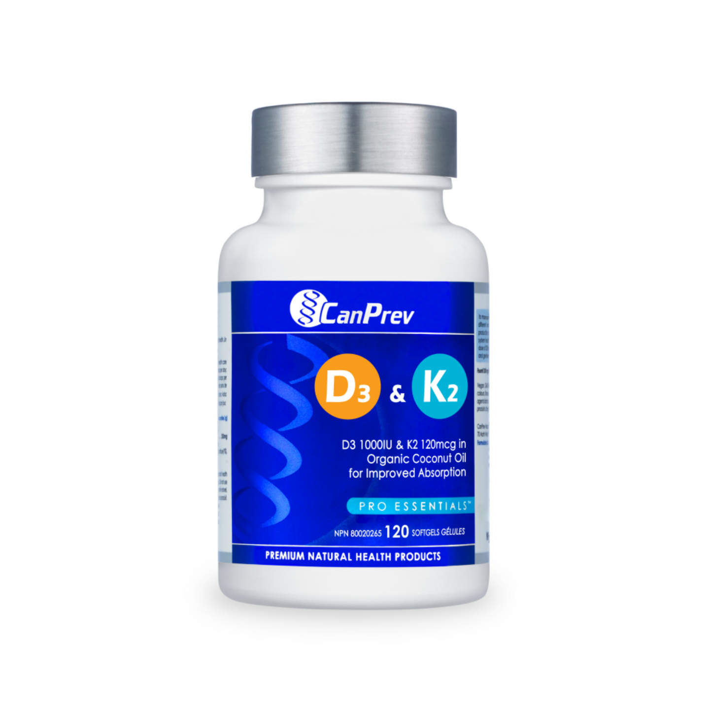 CanPrev D3 & K2 – Organic Coconut Oil