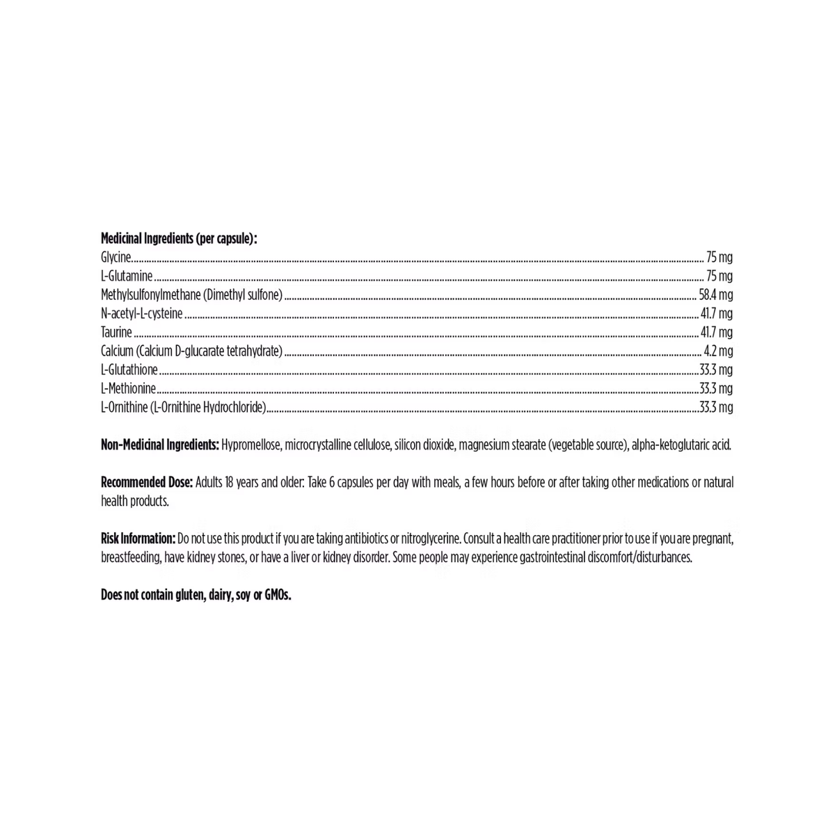 Designs For Health Amino Anti-Ox Ingredients List