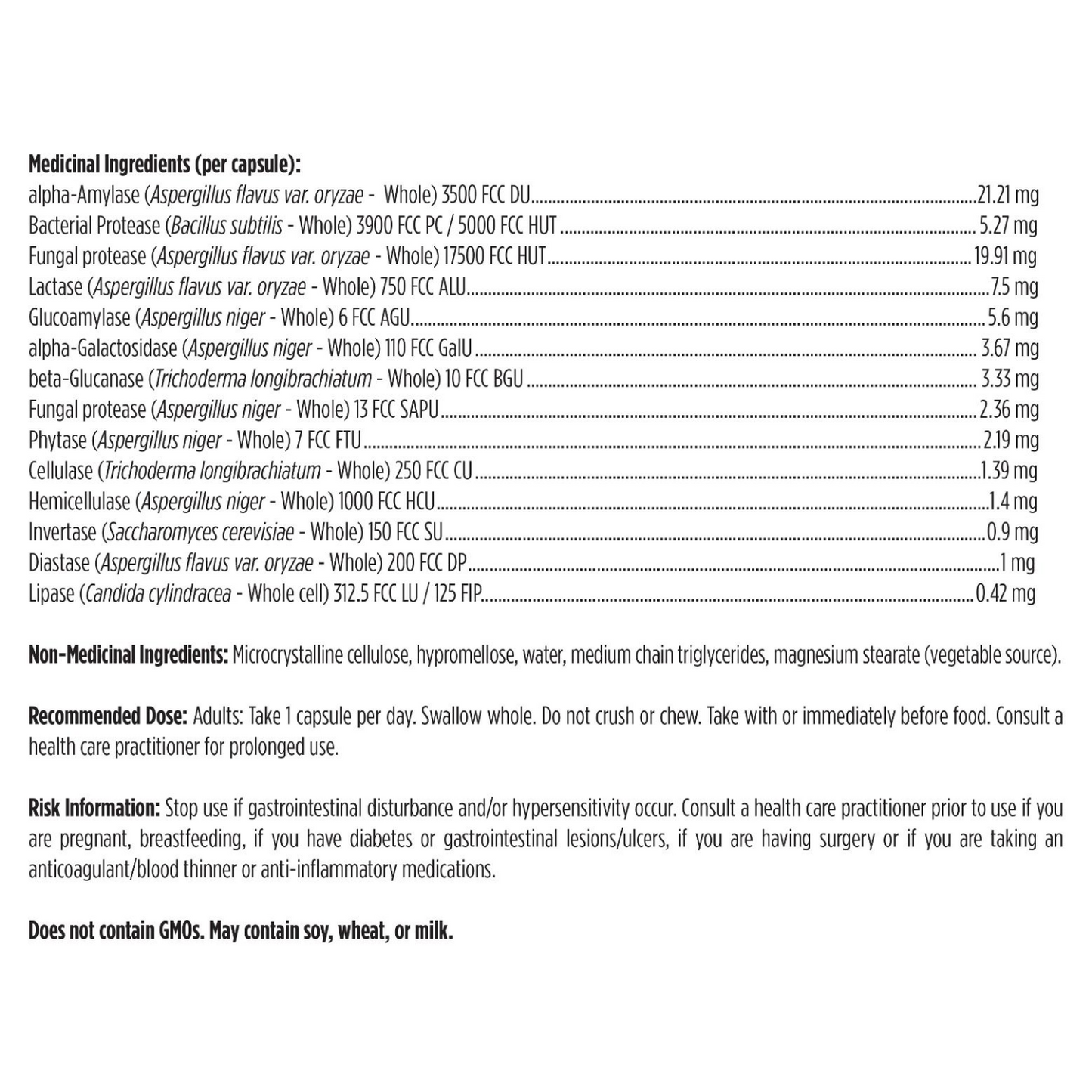 Plant Enzyme Digestive Formula