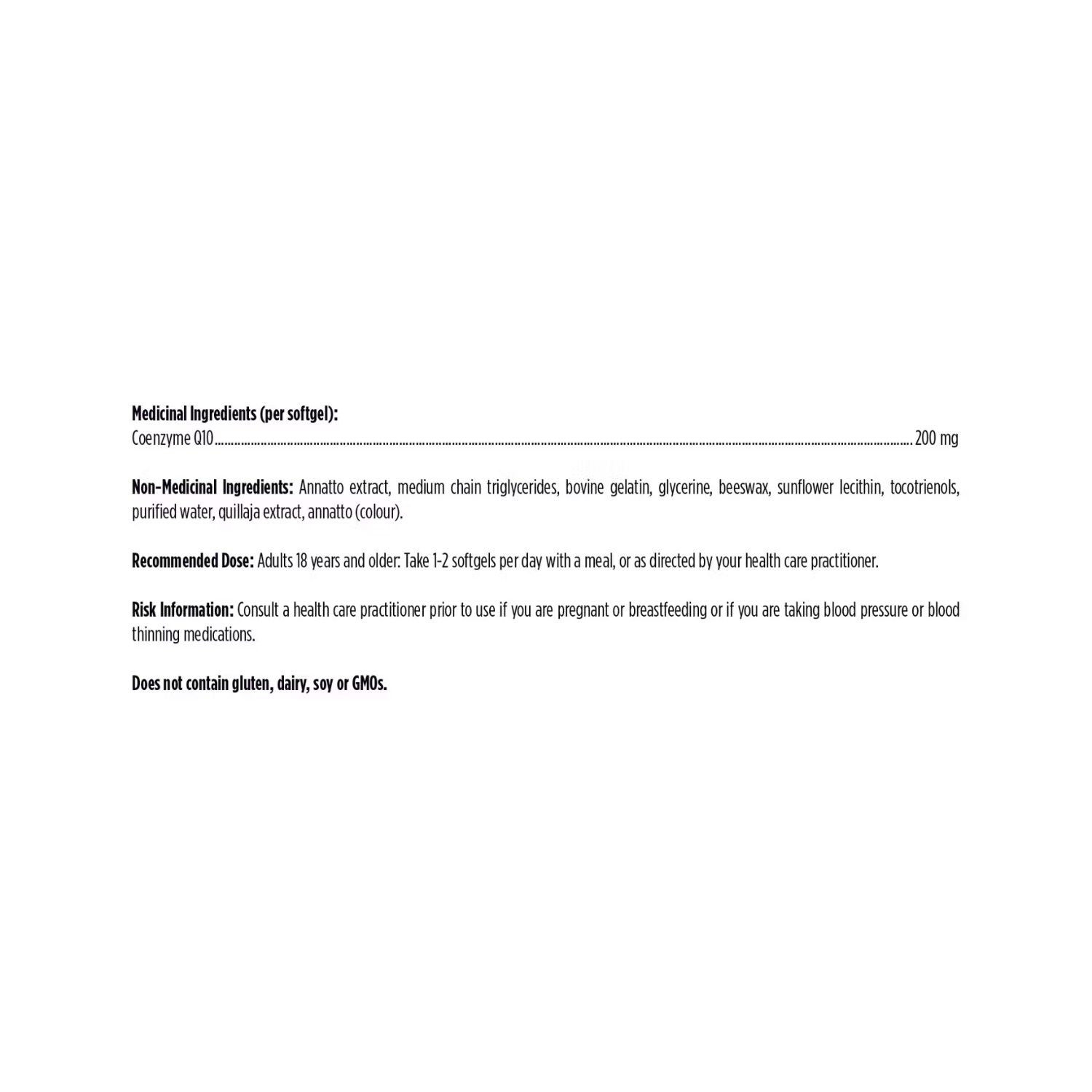 Designs for Health Q-Evail® 200 Synergy Ingredients List