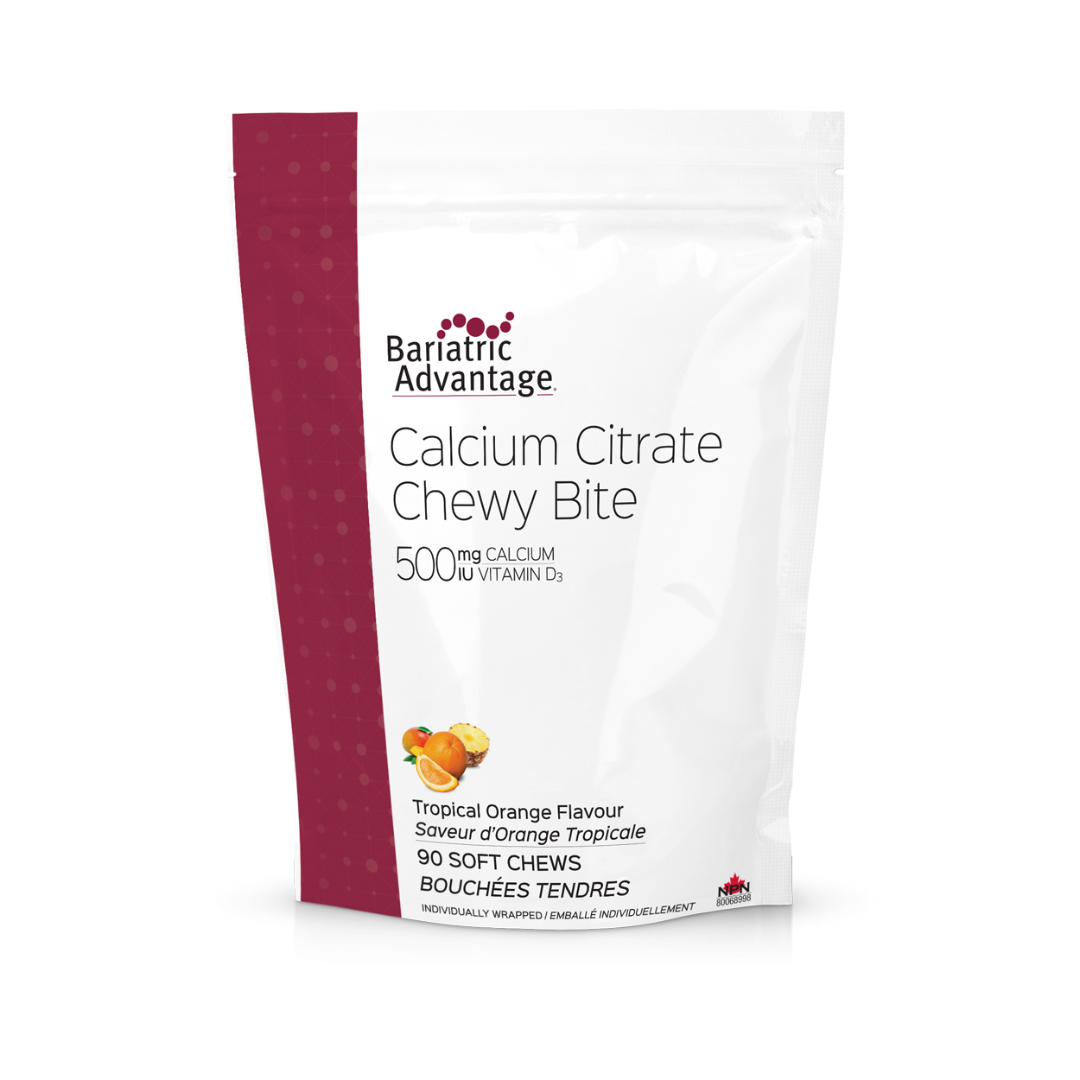 Metagenics Calcium Citrate Chewy Bites 500mg Tropical Orange