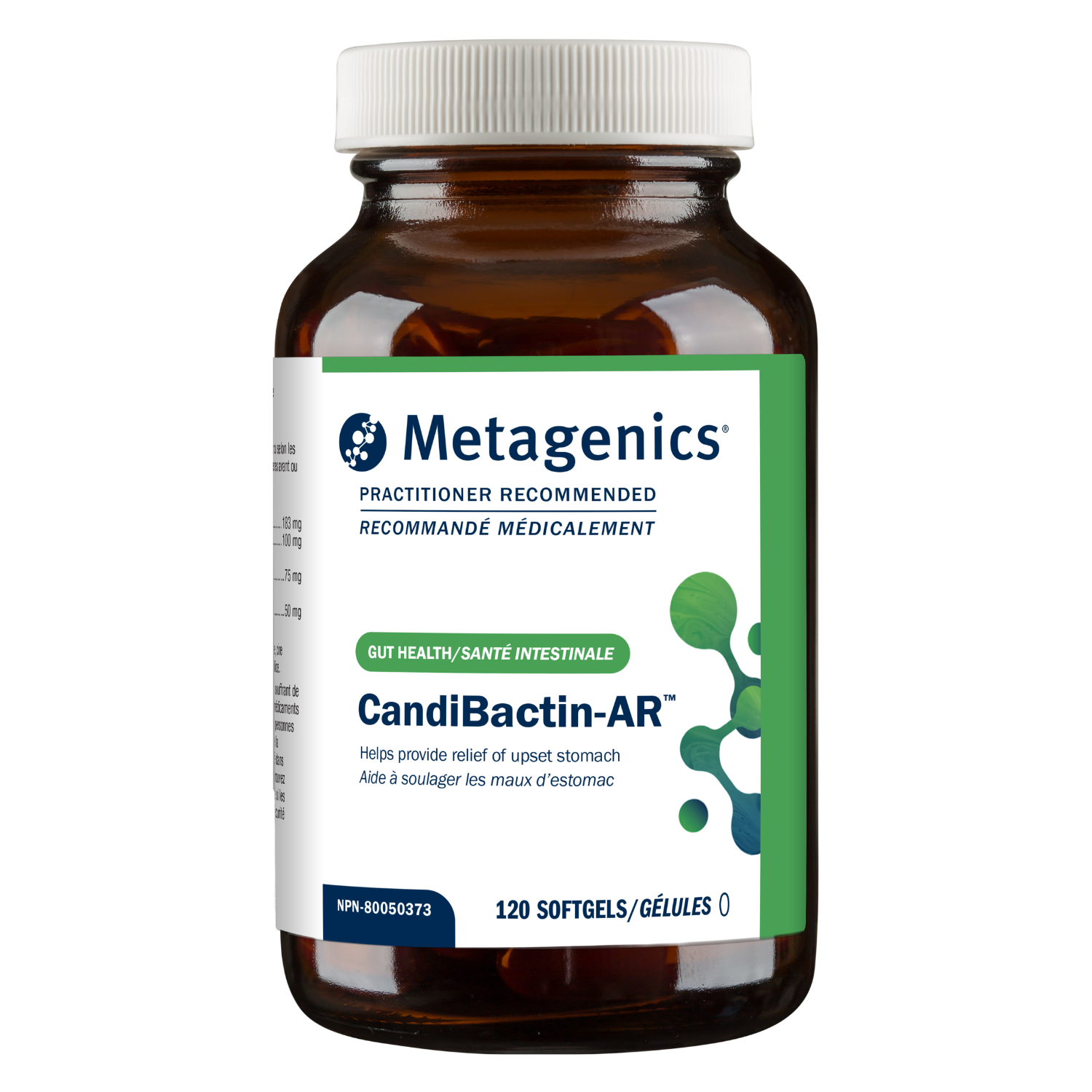 Metagenics CandiBactin-AR supplement bottle 