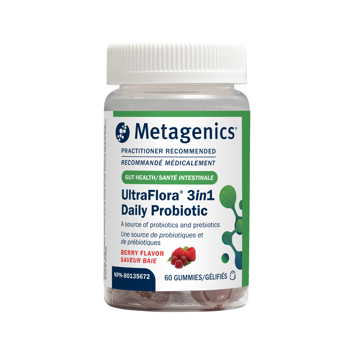 Metagenics UltraFlora 3 in 1 Daily Probiotic