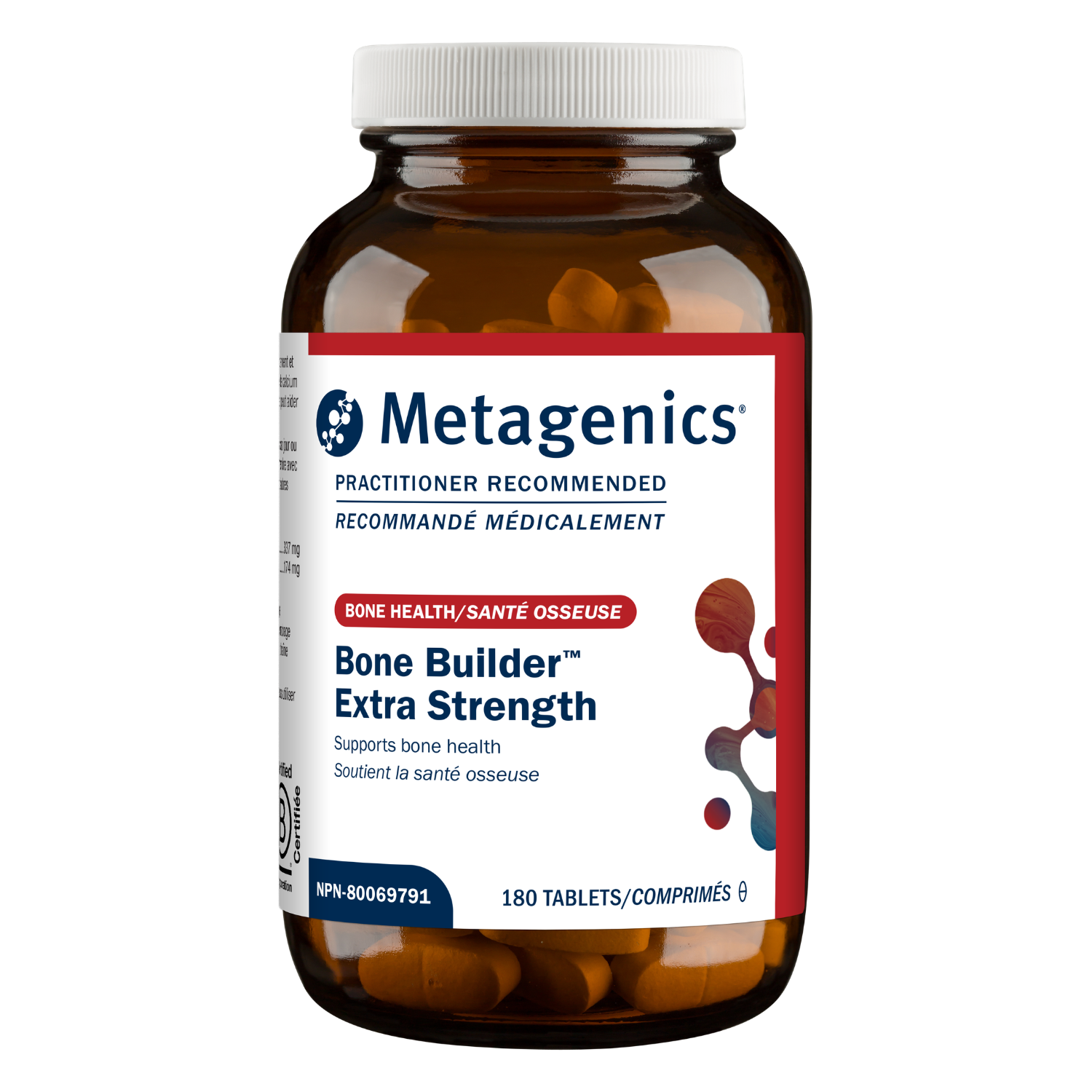 Metagenics Bone Builder Extra Strength supplement bottle 