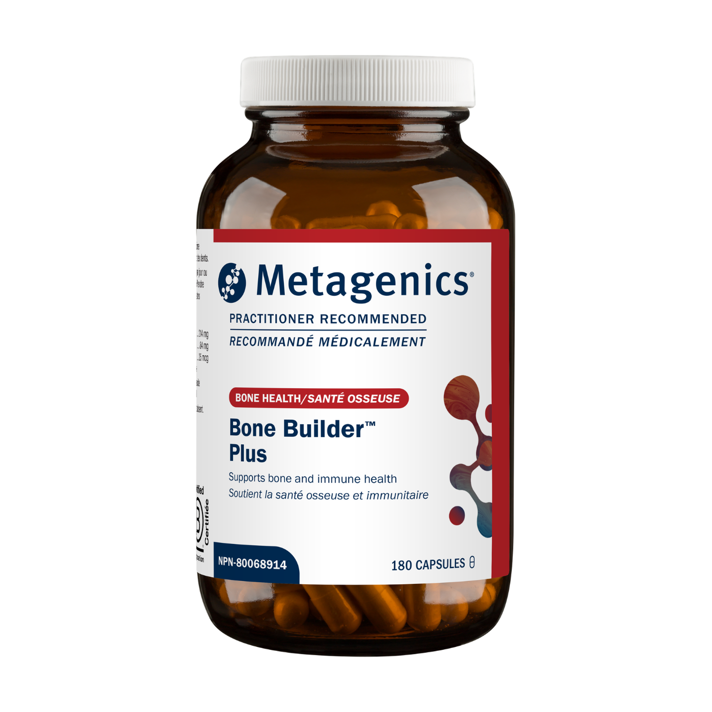 Metagenics Bone Builder Plus supplement bottle 