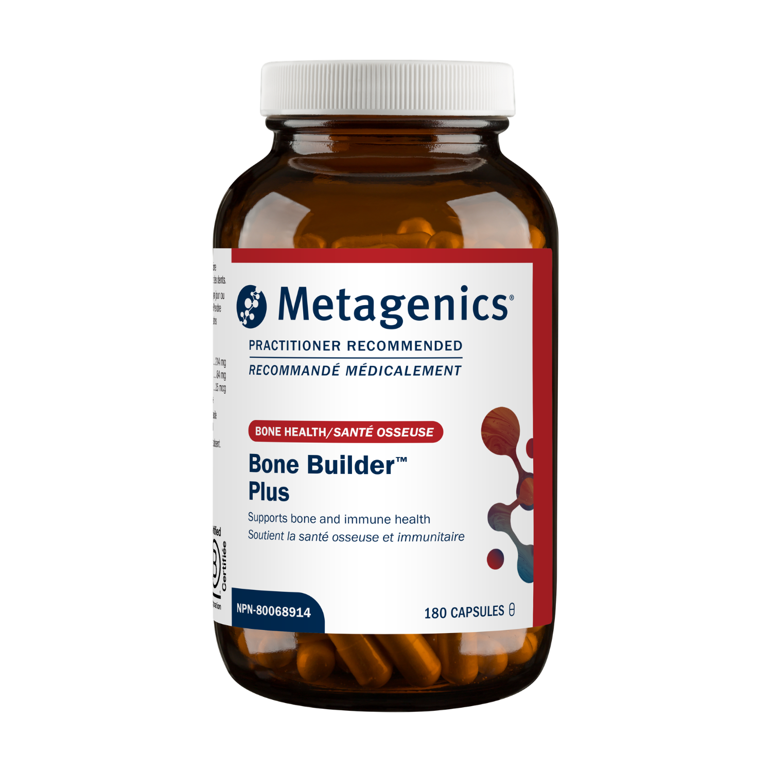 Metagenics Bone Builder Plus supplement bottle 