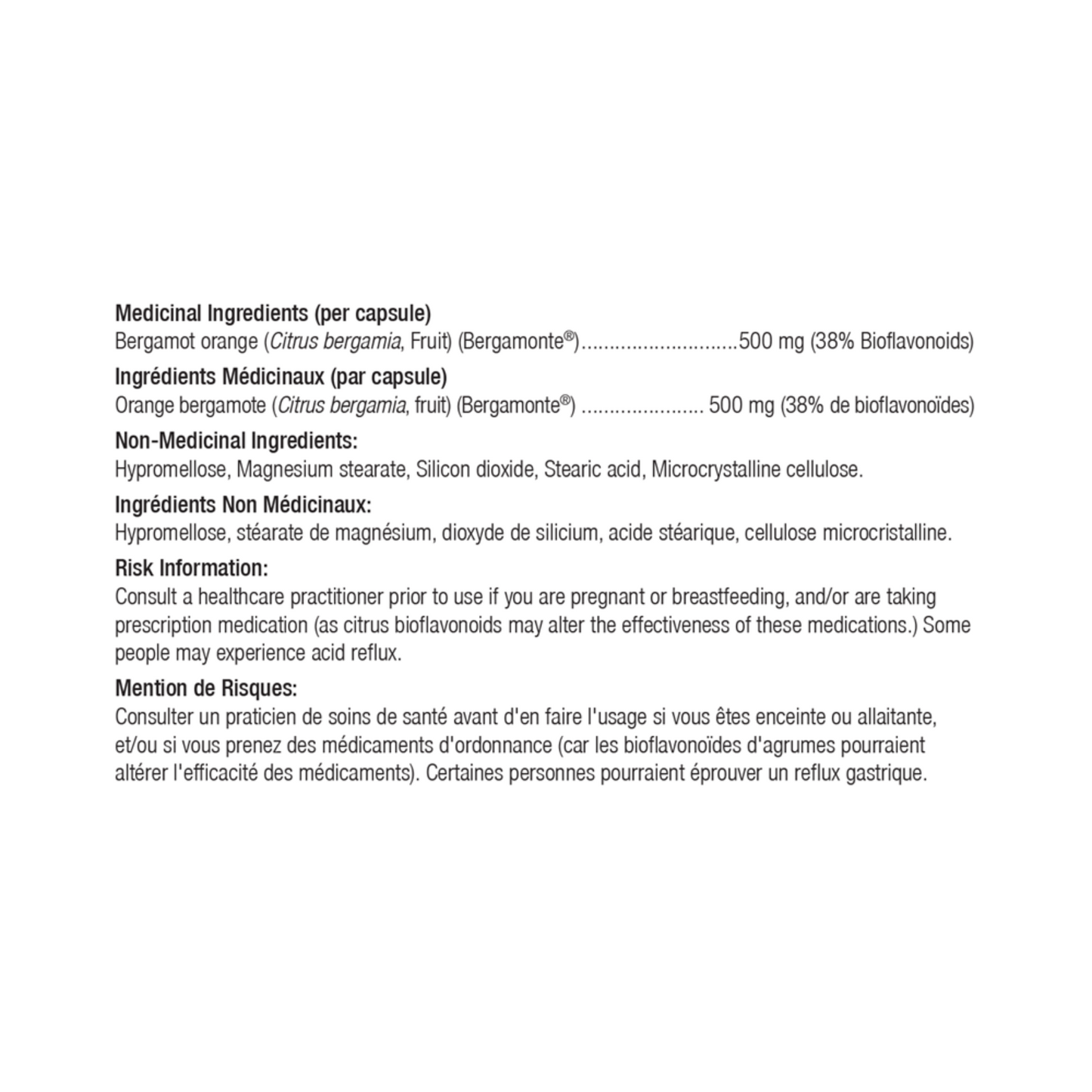 Ortho Molecular Products Bergamot BPF