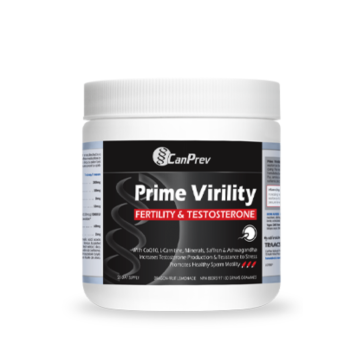 CanPrev Prime Virility Fertility & Testosterone – Powder- Dragon-fruit Lemonade