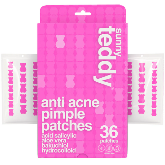 Sunny Teddy Pimple Patches with Salicylic Acid - 36 Pink Teddies