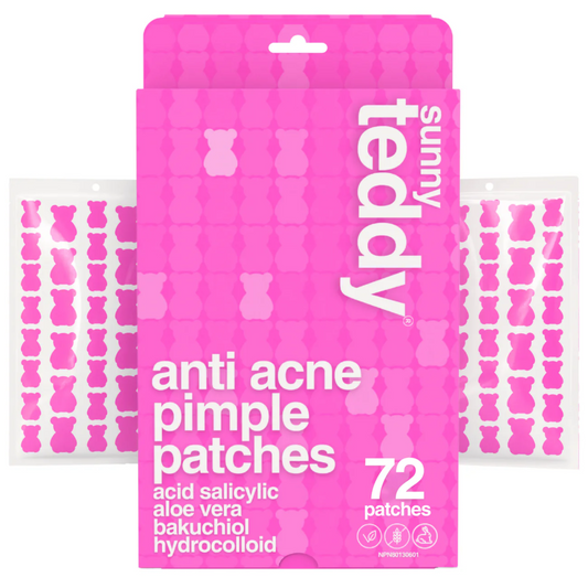 Sunny Teddy Pimple Patches with Salicylic Acid - 72 Pink Teddies