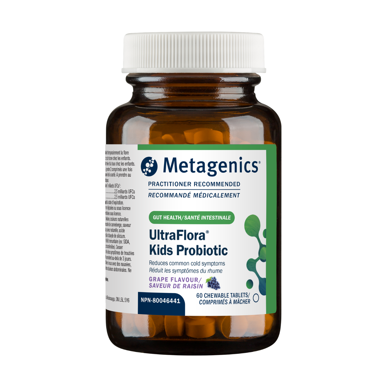 Metagenics UltraFlora Kids Probiotic bottle on a white background