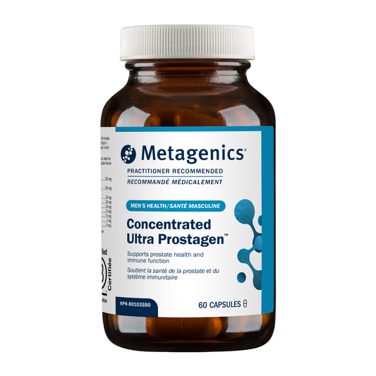 Metagenics Concentrated Ultra Prostaglen bottle on a white background