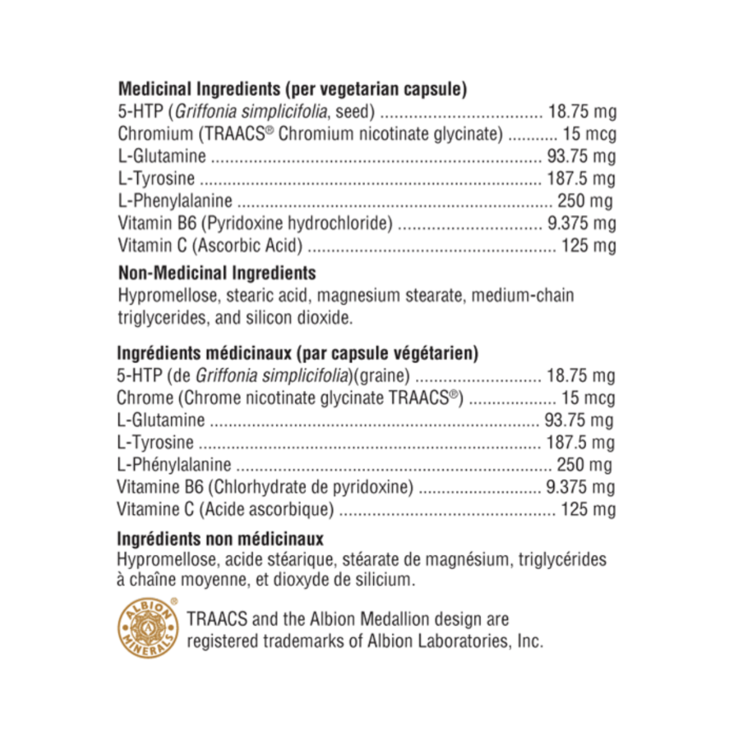 Xymogen AC Capsules Ingredient List