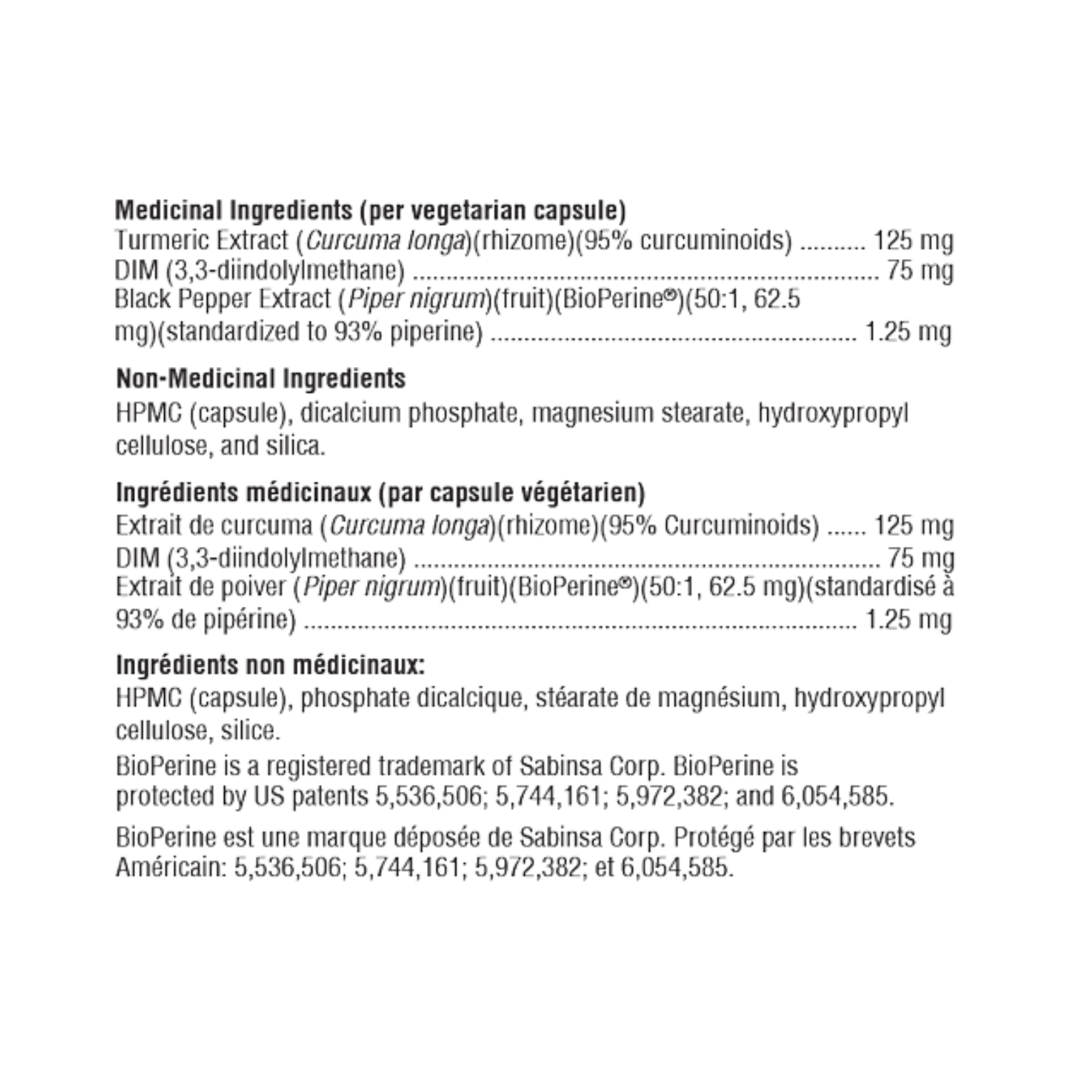 Xymogen DIMension 3 Ingredient List