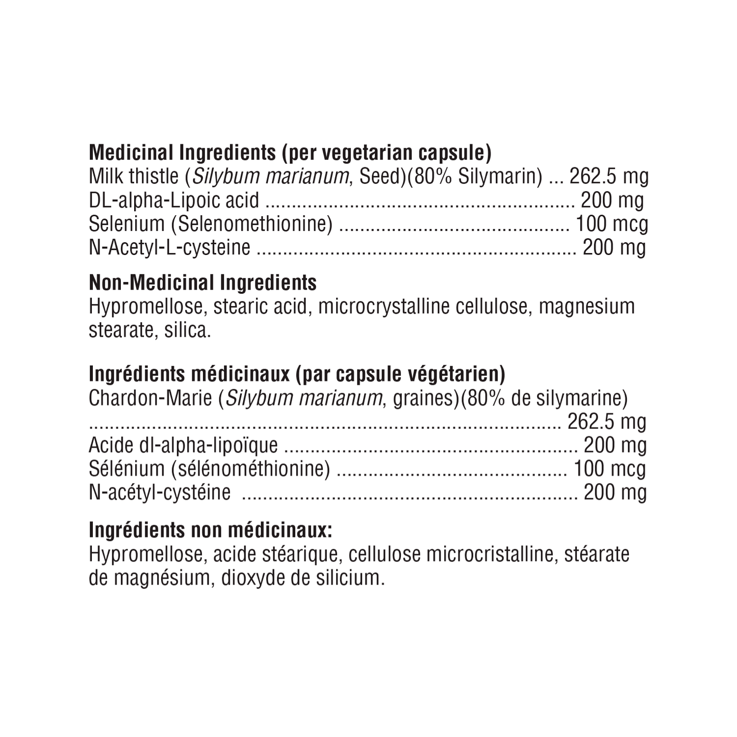 Xymogen Liver Protect Ingredient List