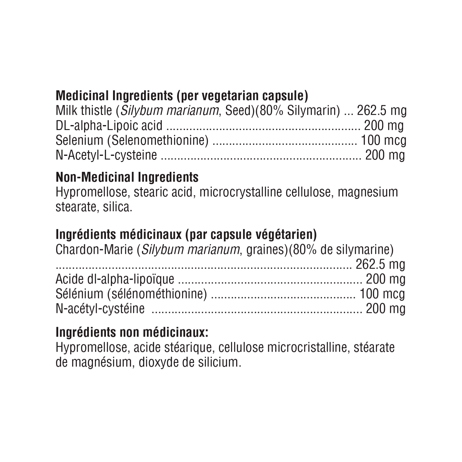 Xymogen Liver Protect Ingredient List