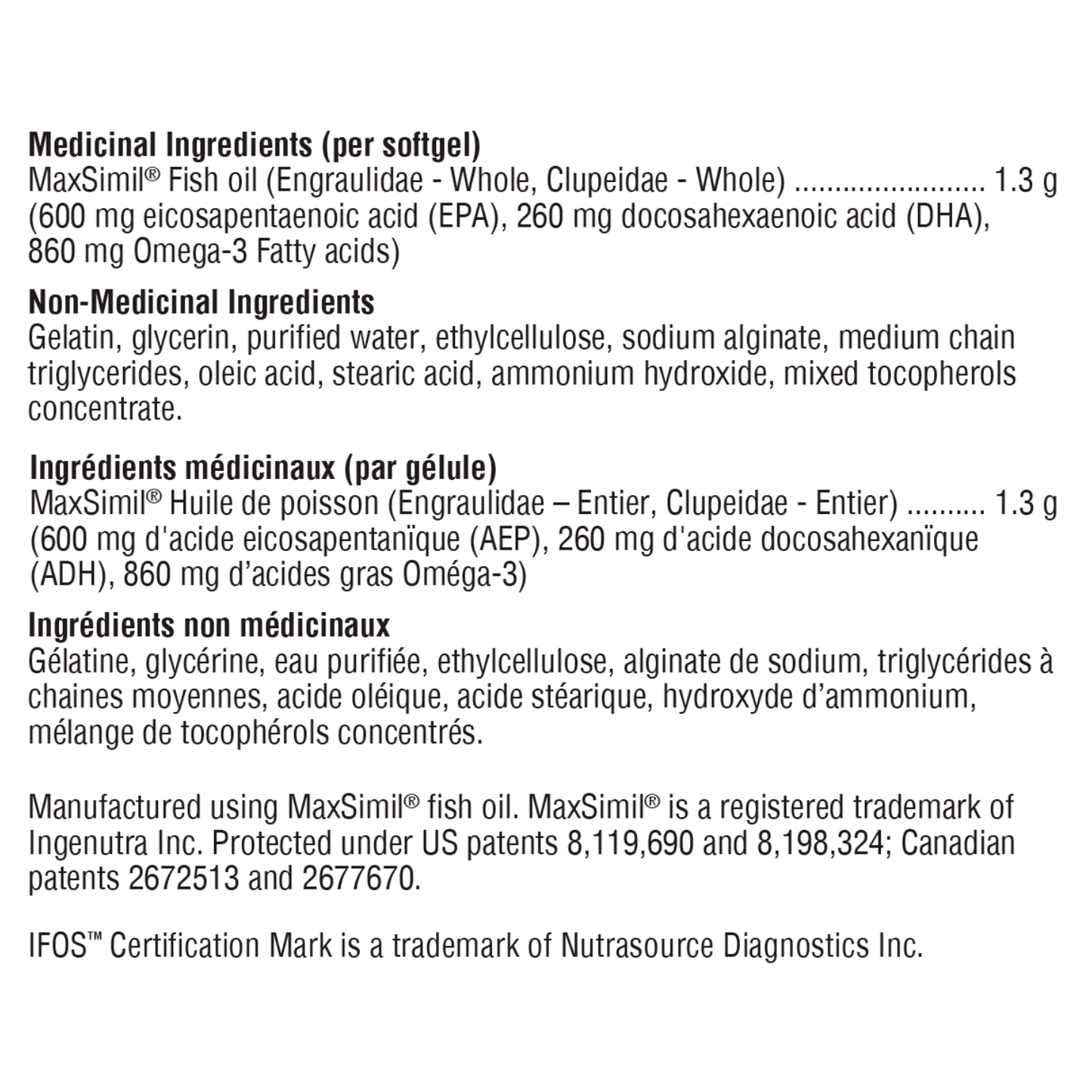 Xymogen Omega MonoPure 1300 EC