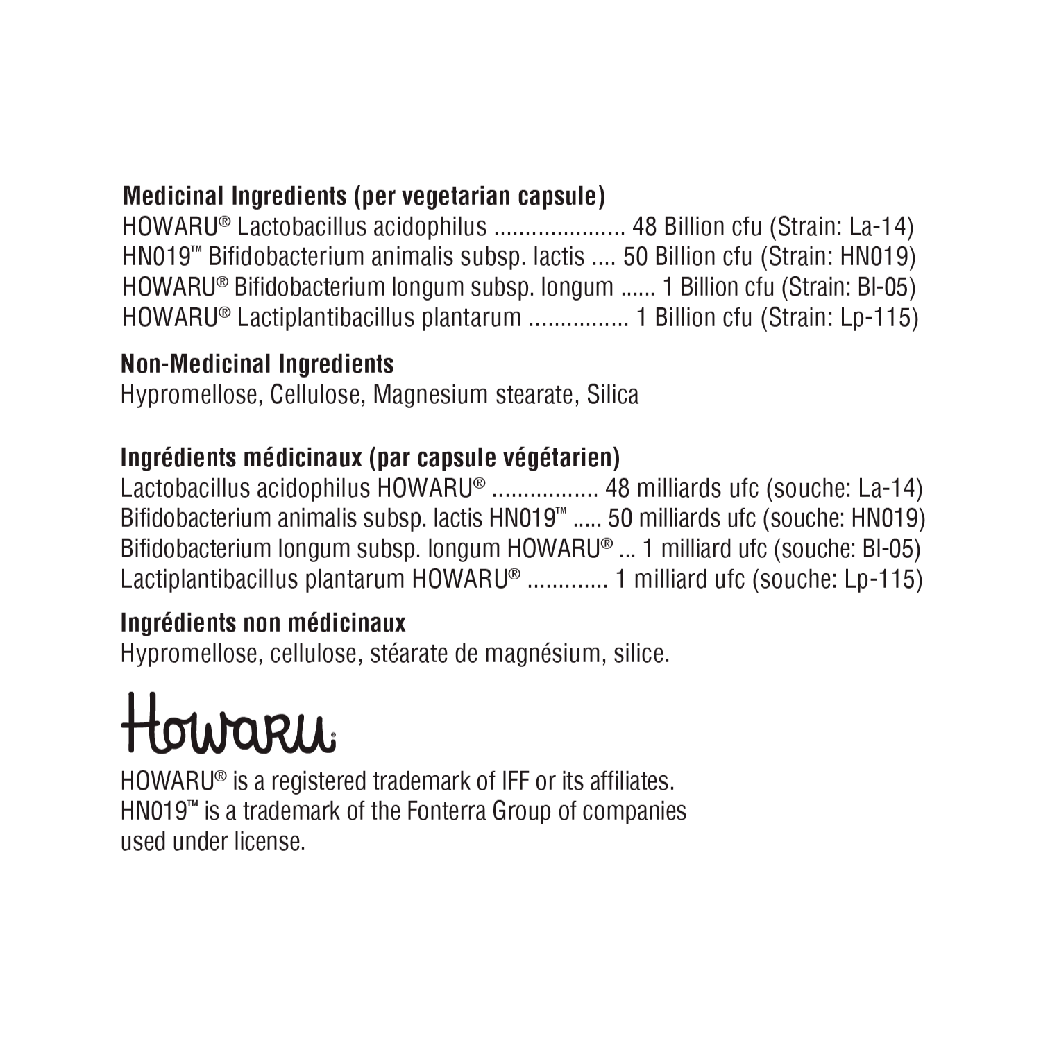 Xymogen Probiotic 100B Ingredient List
